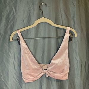 Victorias Secret pink velvet bralette